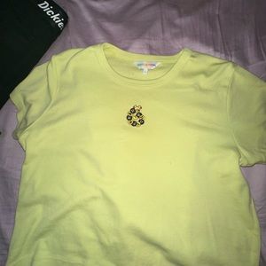 Lime Green Teddy Fresh baby T